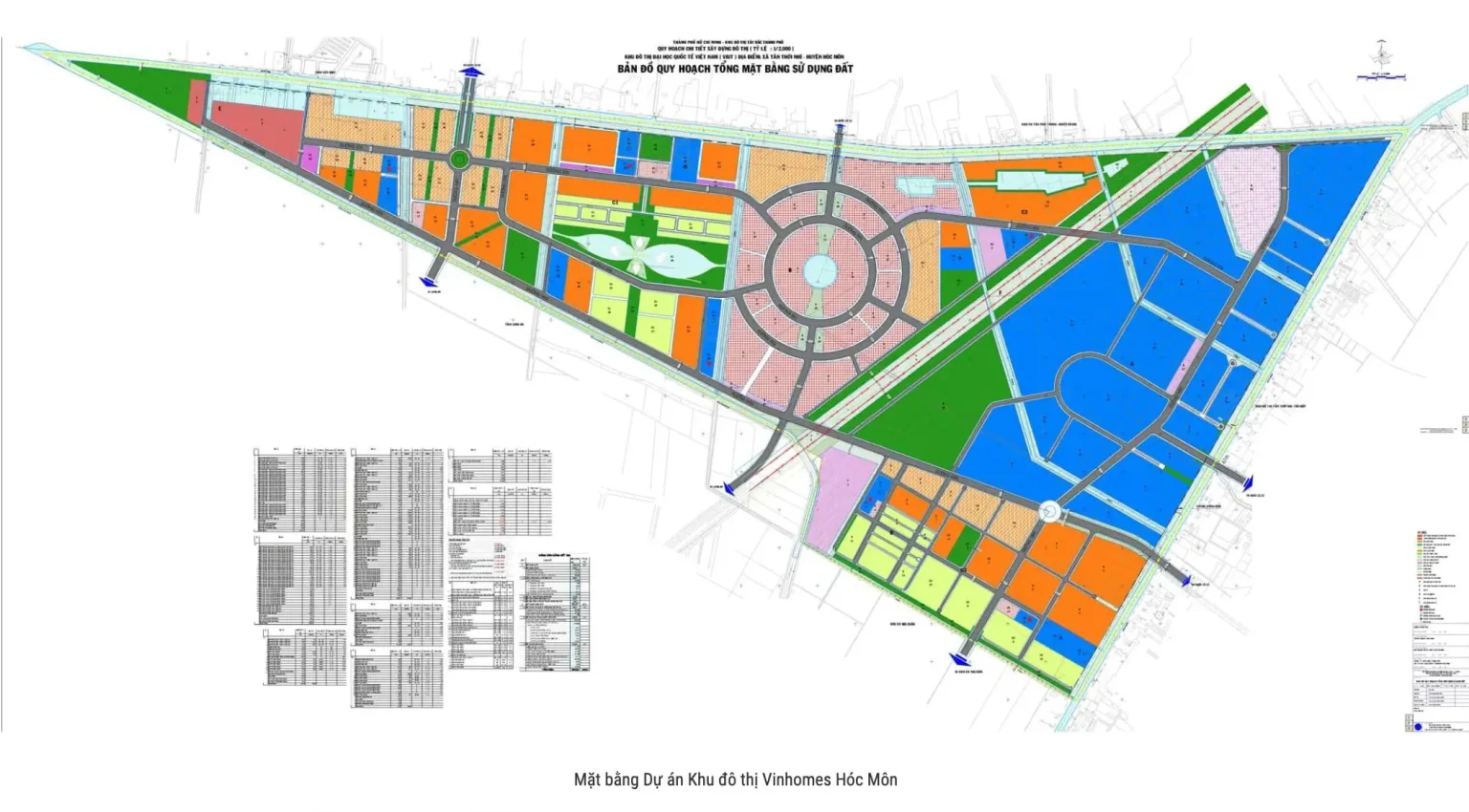 Mặt bằng định hướng Vinhomes Sài Gòn Park